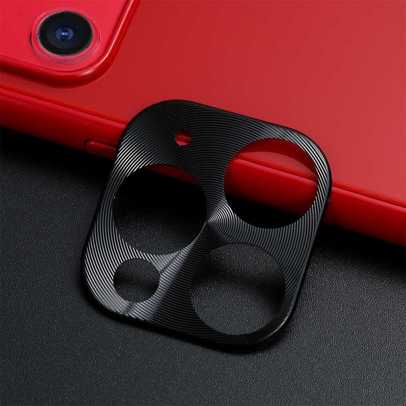 Apple iPhone 11 Pro Max Zore Metal Kamera Koruyucu Siyah