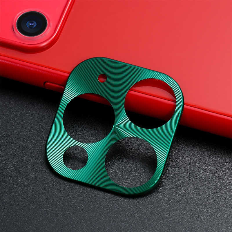 Apple iPhone 11 Pro Max Zore Metal Kamera Koruyucu Yeşil