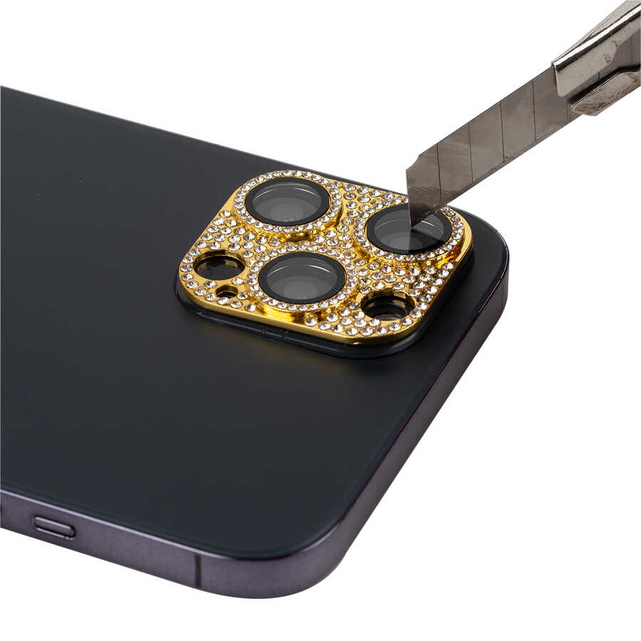 Apple iPhone 11 Pro Max Zore CL-08 Kamera Lens Koruyucu Gümüş