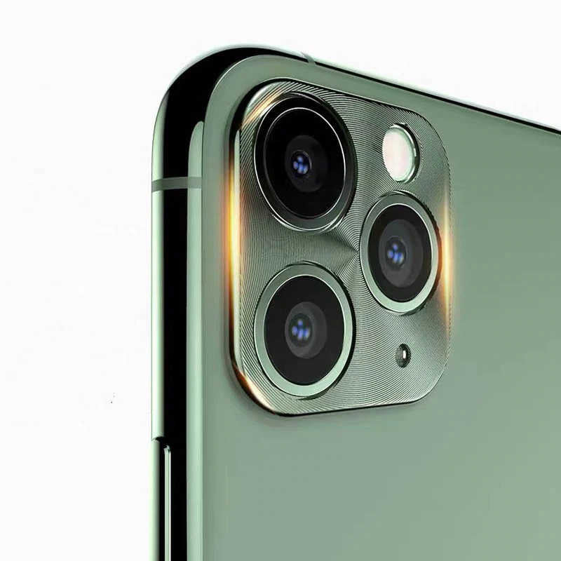 Apple iPhone 11 Pro Zore Metal Kamera Koruyucu Siyah