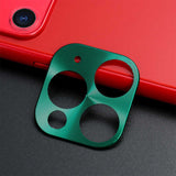 Apple iPhone 11 Pro Zore Metal Kamera Koruyucu Yeşil
