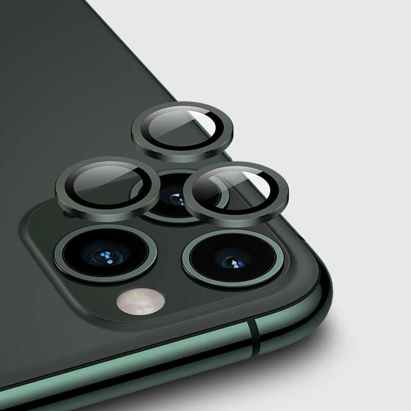 Apple iPhone 11 Pro Zore CL-01 Kamera Lens Koruyucu Gri