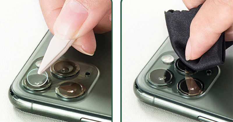 Apple iPhone 11 Pro Zore Nano Kamera Koruyucu Renksiz