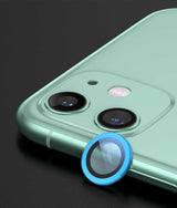 Apple iPhone 11 Zore CL-02 Kamera Lens Koruyucu Mavi