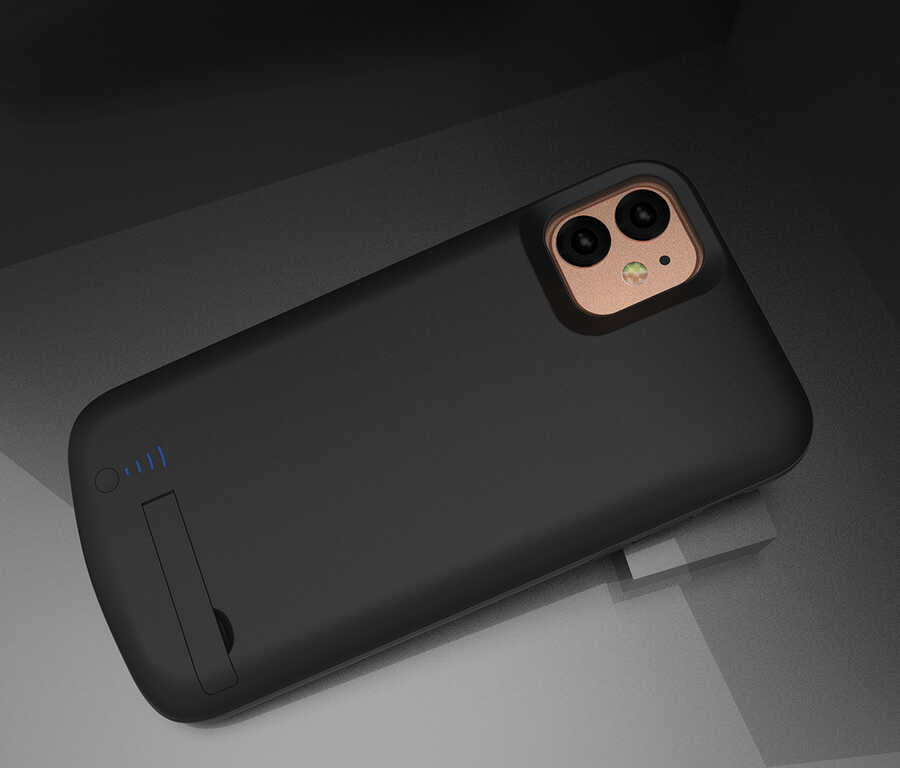 Apple iPhone 11 Zore Şarjlı Kılıf Siyah