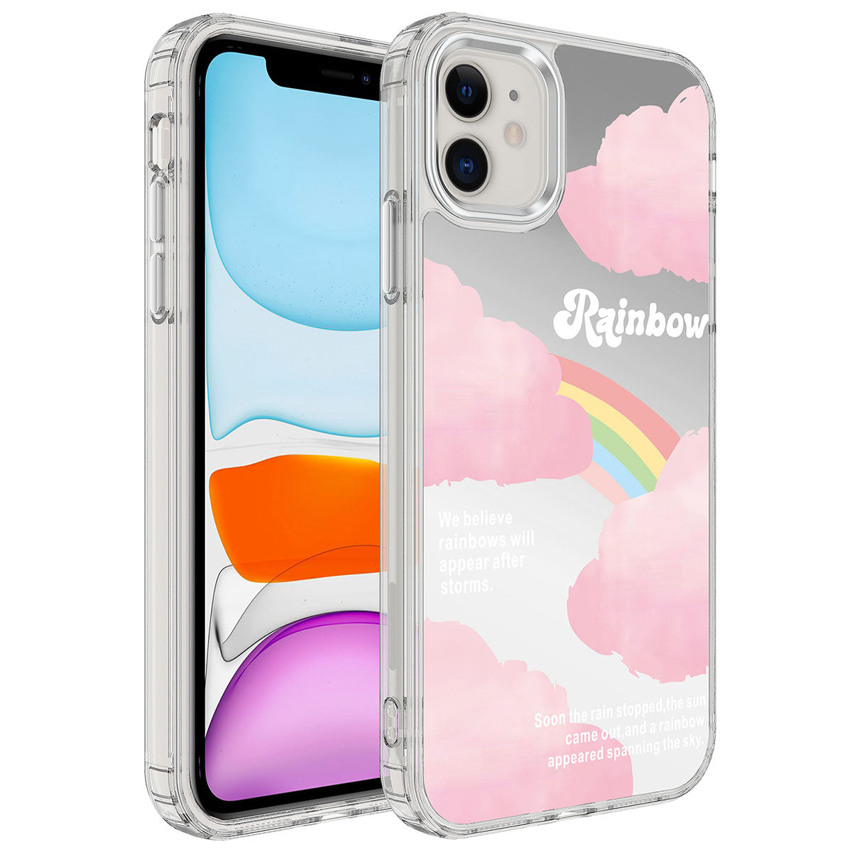 Apple iPhone 12 Kılıf Airbagli Parlak Tasarımlı Zore Mimbo Kapak NO6