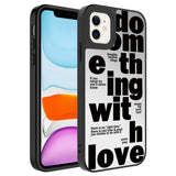 Apple iPhone 12 Kılıf Aynalı Desenli Kamera Korumalı Parlak Zore Mirror Kapak Love