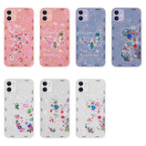 Apple iPhone 12 Kılıf Desenli Sert Silikon Zore Mumila Kapak Lilac Flower