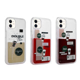 Apple iPhone 12 Kılıf Desenli Sıvılı Zore Drink Silikon Kapak NO3