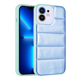 Apple iPhone 12 Kılıf Kamera Korumalı Airbagli Renkli Zore Seksek Kapak Mavi