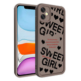 Apple iPhone 12 Kılıf Kamera Korumalı Baskılı Arka Yüzey Zore Klas Kapak Koyu Kahve
