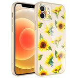 Apple iPhone 12 Kılıf Kamera Korumalı Desenli Sert Silikon Zore Epoksi Kapak NO9