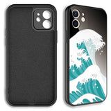 Apple iPhone 12 Kılıf Kamera Korumalı Desenli Sert Silikon Zore Epoksi Kapak NO9