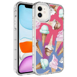 Apple iPhone 12 Kılıf Kamera Korumalı Renkli Desenli Sert Silikon Zore Korn Kapak NO9
