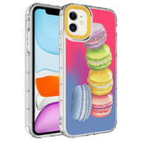 Apple iPhone 12 Kılıf Kamera Korumalı Renkli Desenli Sert Silikon Zore Korn Kapak NO12