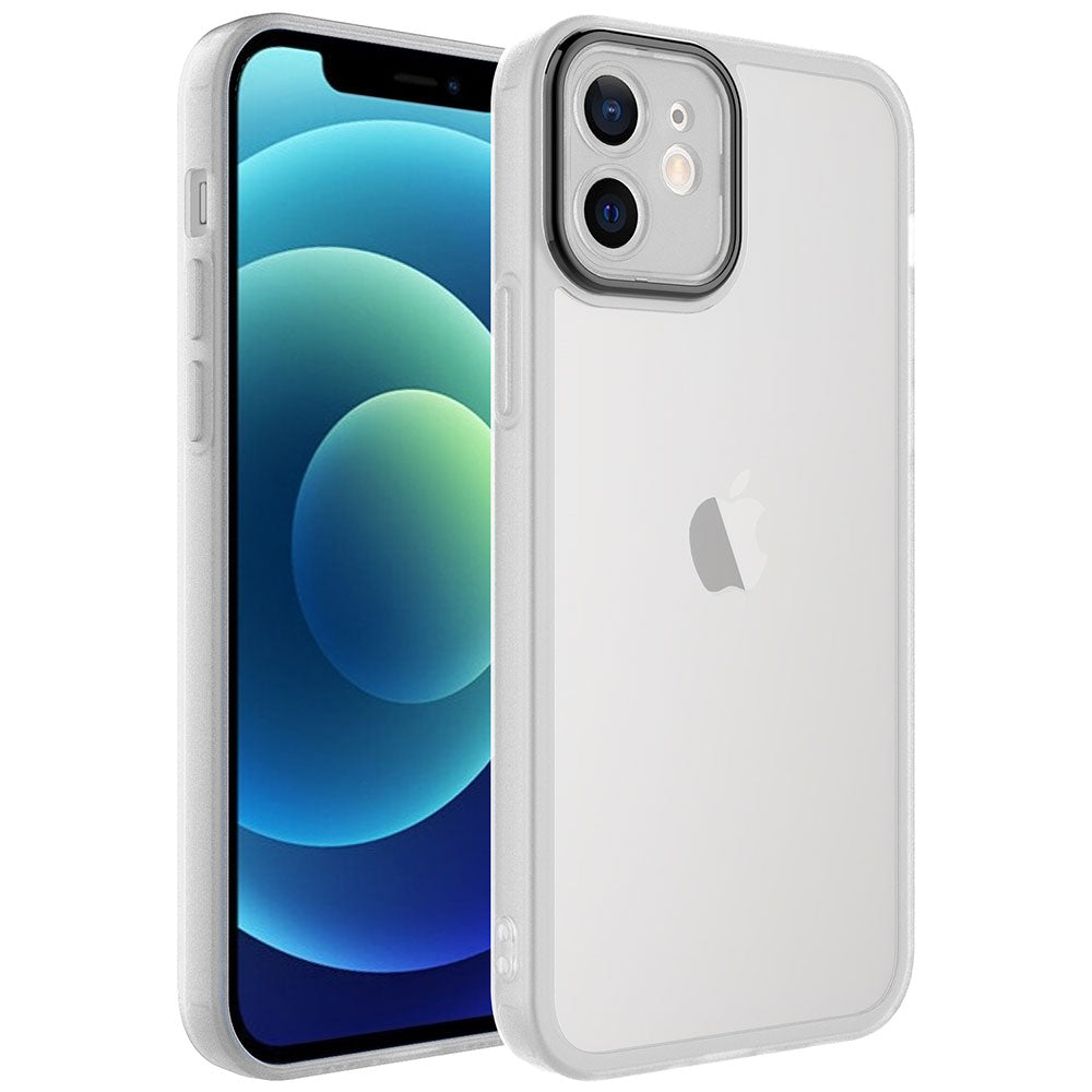 Apple iPhone 12 Kılıf Kamera Korumalı Transparan Zore Post Kapak Renksiz
