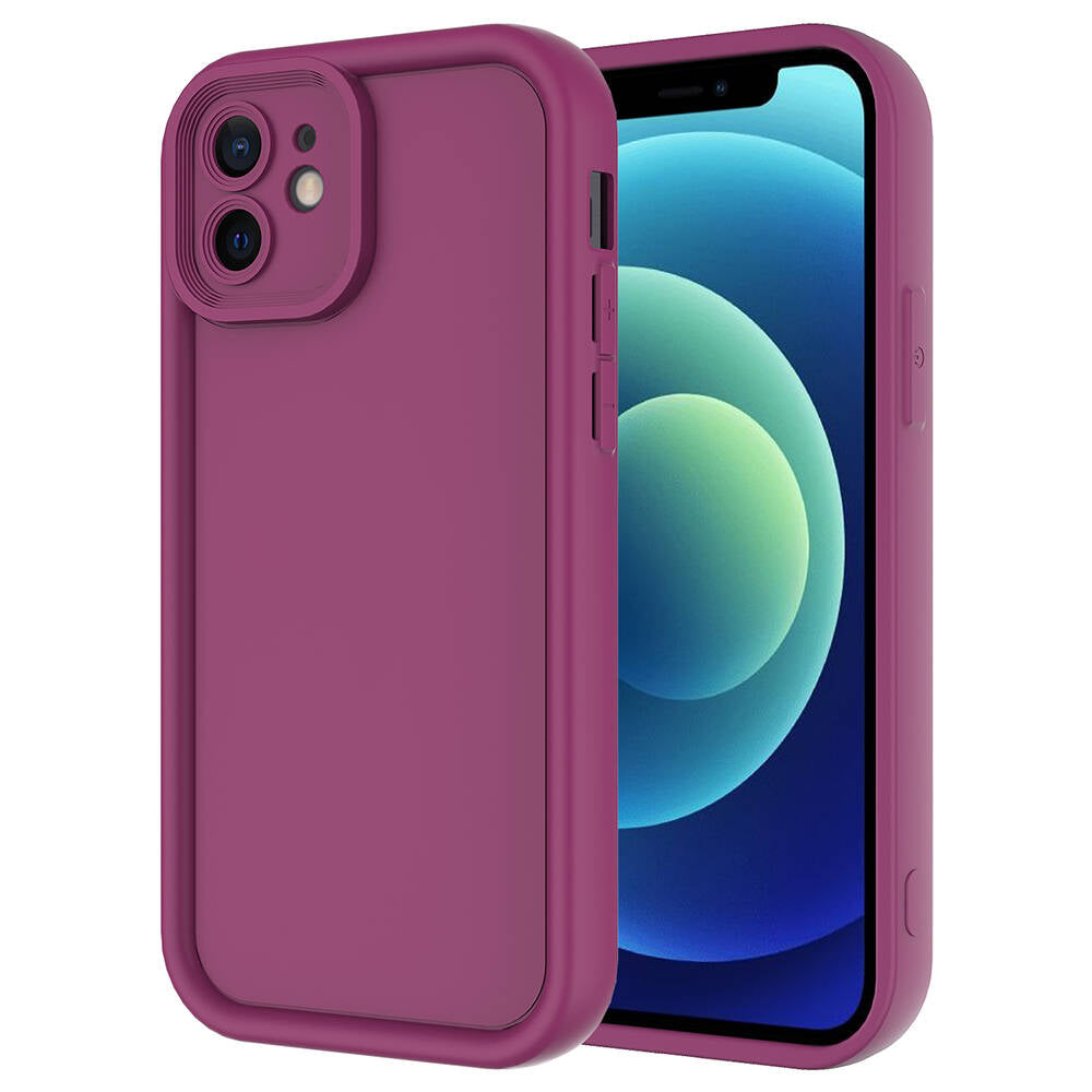 Apple iPhone 12 Kılıf Kamera Korumalı Zore Ananas Kapak Koyu Yeşil
