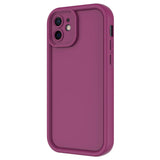 Apple iPhone 12 Kılıf Kamera Korumalı Zore Ananas Kapak Pembe Koyu