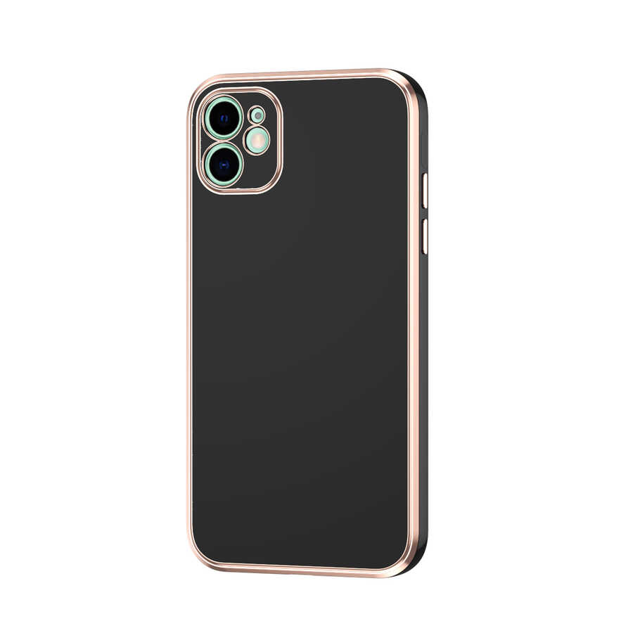 Apple iPhone 12 Kılıf Zore Bark Kapak Siyah