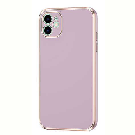 Apple iPhone 12 Kılıf Zore Bark Kapak Lila