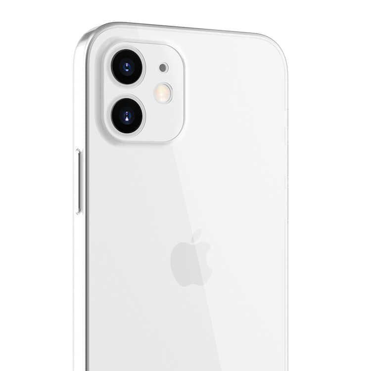 Apple iPhone 12 Kılıf Zore Blok Kapak Renksiz