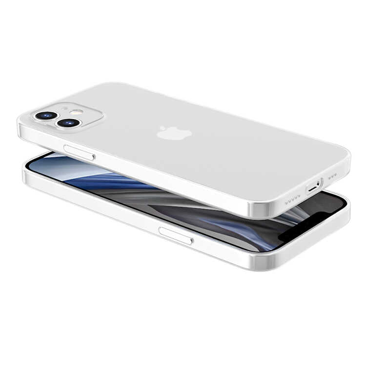 Apple iPhone 12 Kılıf Zore Blok Kapak Renksiz
