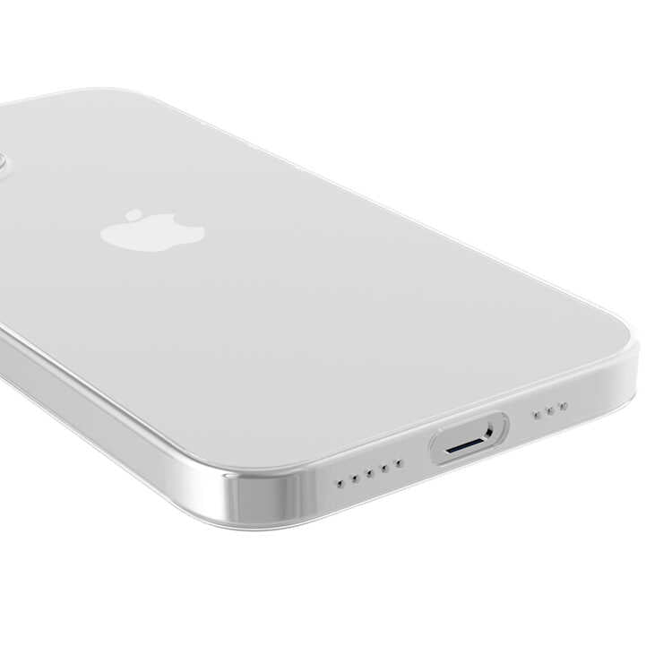 Apple iPhone 12 Kılıf Zore Blok Kapak Renksiz