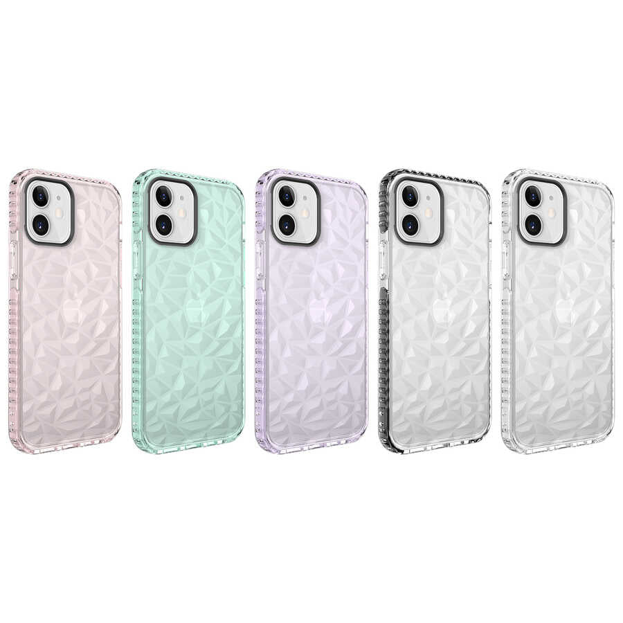 Apple iPhone 12 Kılıf Zore Buzz Kapak Siyah