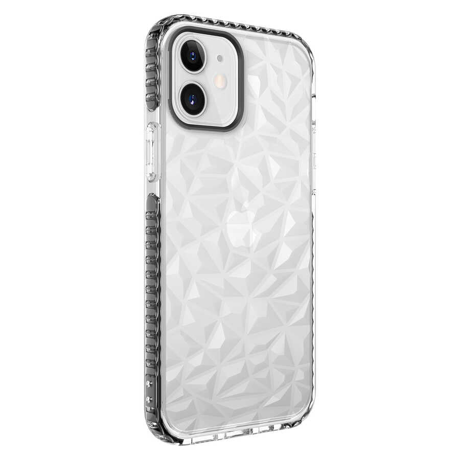Apple iPhone 12 Kılıf Zore Buzz Kapak Siyah