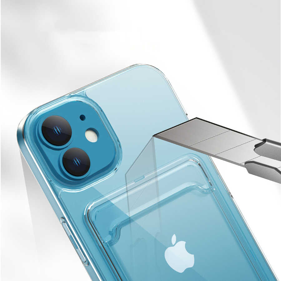 Apple iPhone 12 Kılıf Zore Ensa Kapak Renksiz