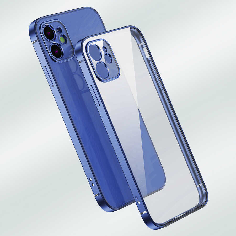 Apple iPhone 12 Kılıf Zore Gbox Kapak Lacivert