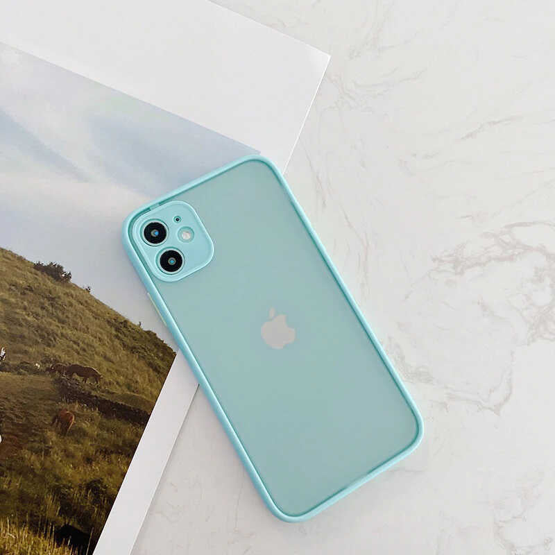 Apple iPhone 12 Kılıf Zore Hux Kapak Lila