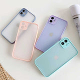 Apple iPhone 12 Kılıf Zore Hux Kapak Lila