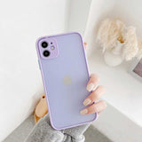Apple iPhone 12 Kılıf Zore Hux Kapak Lila