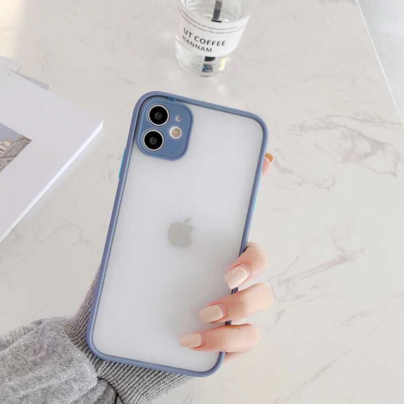 Apple iPhone 12 Kılıf Zore Hux Kapak Lila