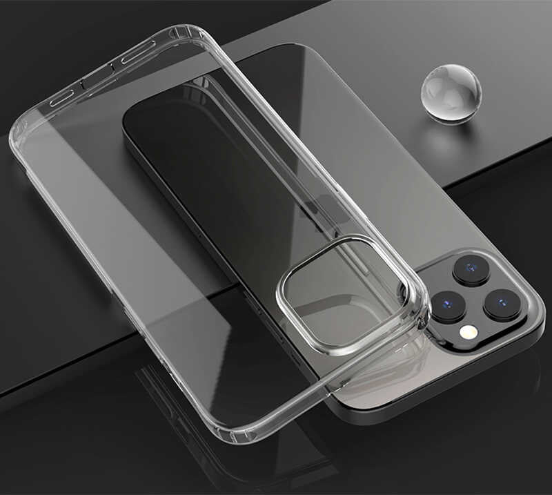 Apple iPhone 12 Kılıf Zore İmax Silikon Siyah