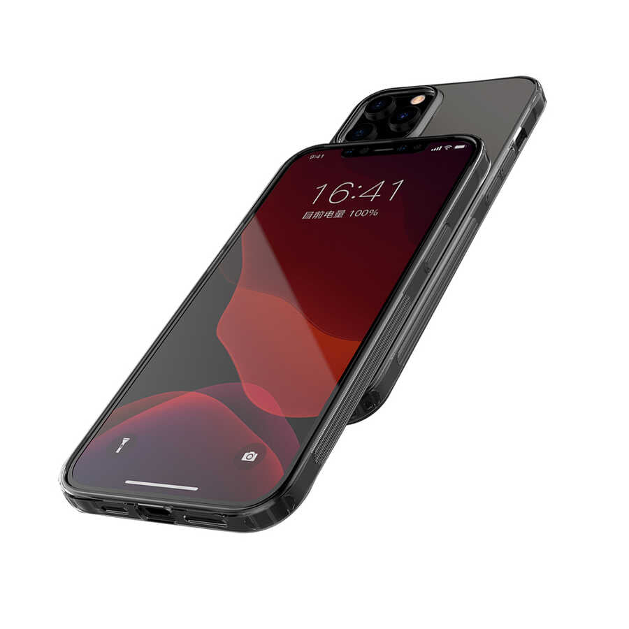 Apple iPhone 12 Kılıf Zore İmax Silikon Siyah