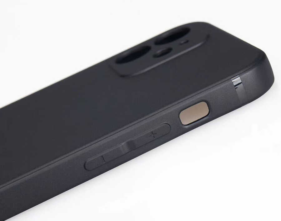 Apple iPhone 12 Kılıf Zore İmax Silikon Siyah