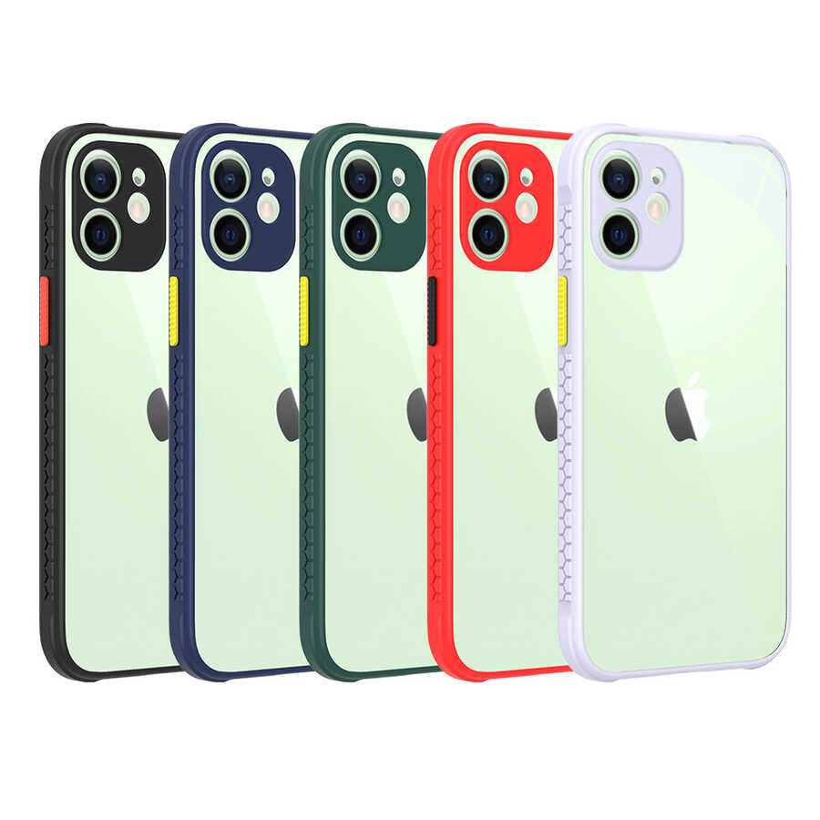Apple iPhone 12 Kılıf Zore Kaff Kapak Siyah