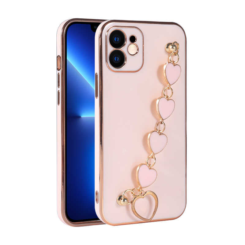 Apple iPhone 12 Kılıf Zore Kalbim Kapak Lila