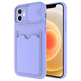 Apple iPhone 12 Kılıf Zore Kartix Kapak Lila