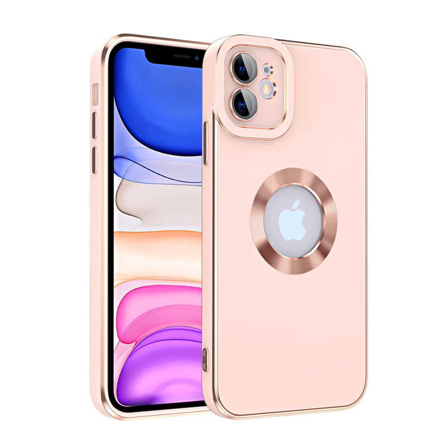 Apple iPhone 12 Kılıf Zore Kongo Kapak Rose Gold