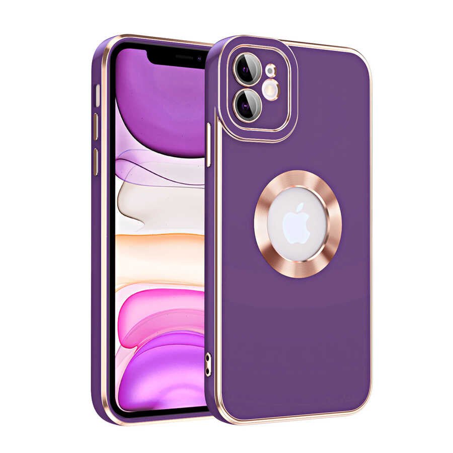 Apple iPhone 12 Kılıf Zore Kongo Kapak Koyu Mor