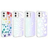 Apple iPhone 12 Kılıf Zore M-Blue Desenli Kapak Zebra No1