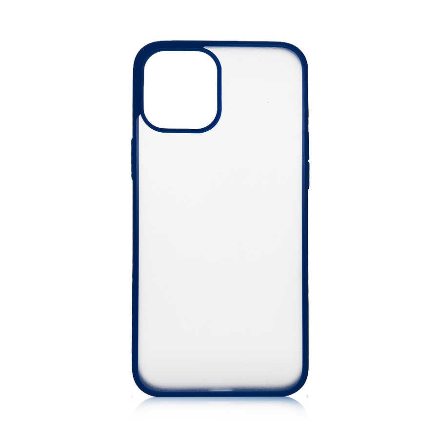 Apple iPhone 12 Kılıf Zore Mess Kapak Lacivert