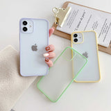 Apple iPhone 12 Kılıf Zore Mess Kapak Açık Yeşil
