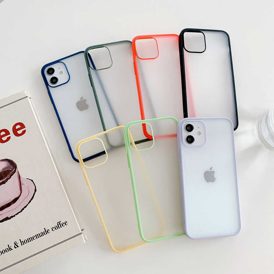 Apple iPhone 12 Kılıf Zore Mess Kapak Mor