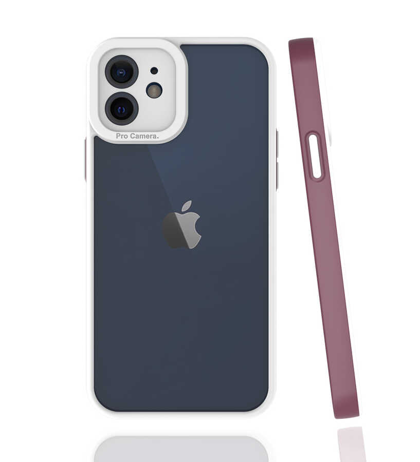 Apple iPhone 12 Kılıf Zore Mima Kapak Lila