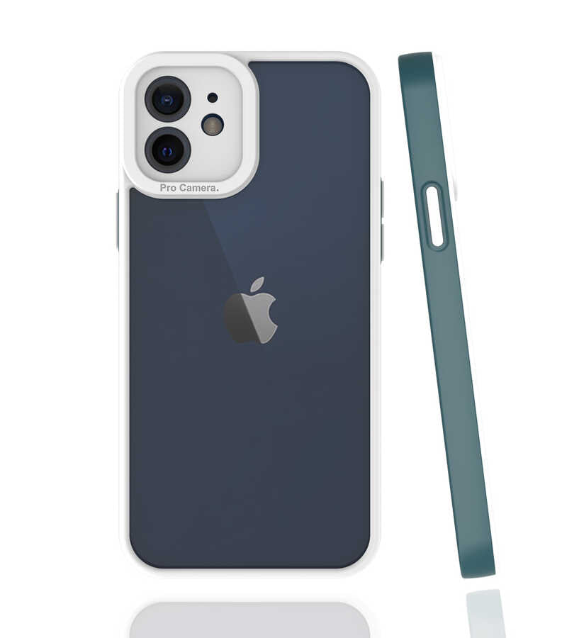 Apple iPhone 12 Kılıf Zore Mima Kapak Koyu Yeşil