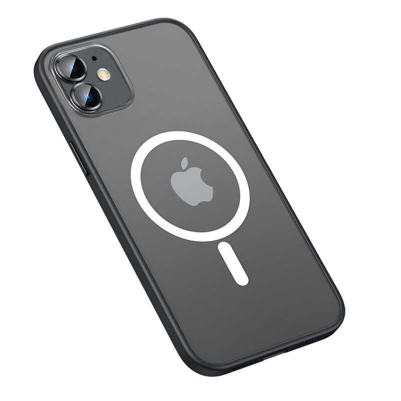 Apple iPhone 12 Kılıf Zore Mokka Wireless Kapak Yeşil